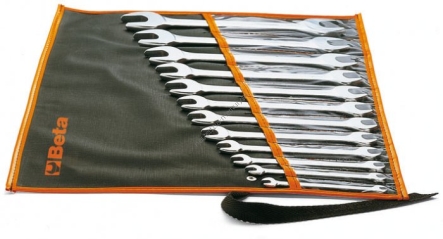 Komplet 12 kluczy płaskich dwustronnych 6-32 mm BETA 55/B12