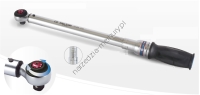 Klucz dynamometryczny 1/2" 60 - 340 Nm, 72 zęby, GUMOWY UCHWYT  3446A-2DG