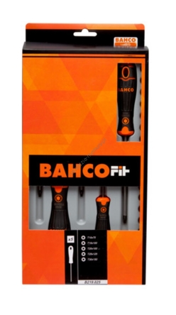 Wkrętaki TORX, Zestaw wkrętaków 5 sztuk T10-T30 BAHCO FIT B219.025