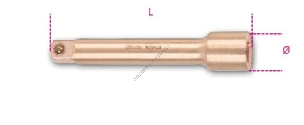 Przedłużacz nieiskrzące ze stopu miedzi i berylu 200 mm BETA 926BA/22 