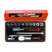 Zestaw narzędzi 1/4" w metalowej skrzynce BAHCO 6719SM