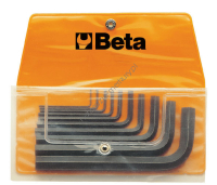 Komplet 10 kluczy trzpieniowych kątowych sześciokątnych BETA 96N/B10
