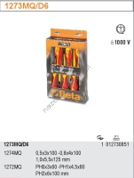 Komplet 6 wkrętaków w izolacji do 1000V BETA 1273MQ/D6